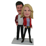 Custom the pair of husband and wife  bobbleheads