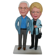 Custom the pair of husband and wife  bobble heads