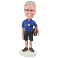 Custom the rugby man  bobble heads