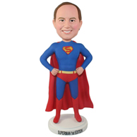 Custom the superman bobble heads