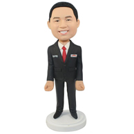 Custom the suit man bobble heads