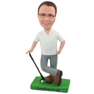 Custom  the golf man bobble heads