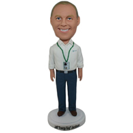 Custom the white man  bobble heads