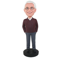 Custom  the sweater man bobble heads