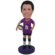 Custom the football player  bobble heads