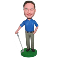 Custom  golf man  bobble heads