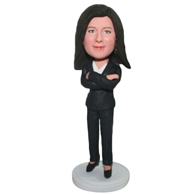 Custom suit woman  bobble heads