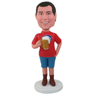 Custom  the red man bobble heads