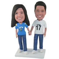 The pair of husband and wife custom bobbleheads