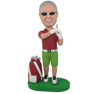 Custom  the golf man bobble heads