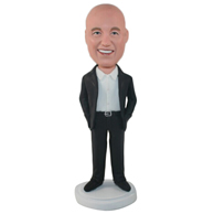 Custom the suit man bobble heads