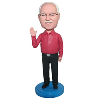 Custom the red man  bobbleheads