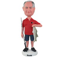 The fishing man custom bobbleheads