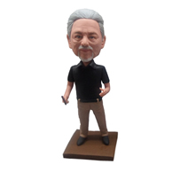 Custom   black man bobble heads