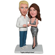 Custom  pair of husband and wife  bobble heads