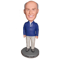 Custom  blue man  bobble heads