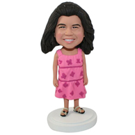 Custom dressing woman  bobble heads