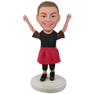 Custom dressing woman  bobbleheads doll