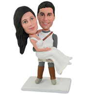 Custom pair of husband and wife  bobbleheads