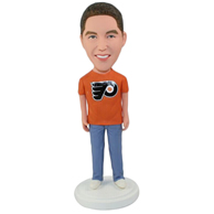 Custom orange man  bobble heads