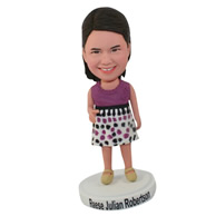 Custom dressing woman bobbleheads