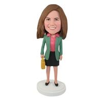 Custom the green woman  bobbleheads