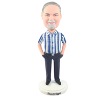 Custom  the stripe man bobble heads