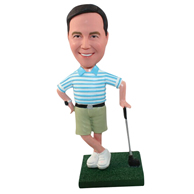 Custom  golf man  bobble heads