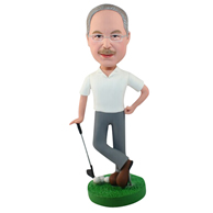 Custom the golf man  bobble heads