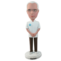 Custom white man  bobbleheads