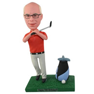 Custom the golf man  bobble heads