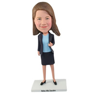 Custom the suit woman  bobble heads