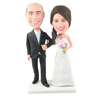 Custom pair of husband and wife  bobble heads