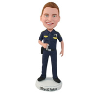 Custom the policeman bobbleheads doll