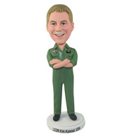 Custom  the green man bobbleheads doll