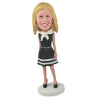 Custom the dressing woman bobble heads