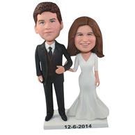 Custom  the pair of husband and wife bobble heads