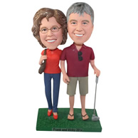 Custom  the pair of husband and wife bobble heads