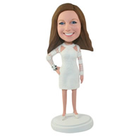 Custom the white woman  bobble heads