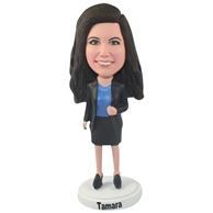 Custom  the suit woman bobble heads