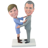 Custom the pair of husband and wife  bobble heads