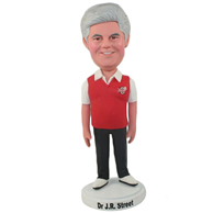 Custom the red man bobble heads