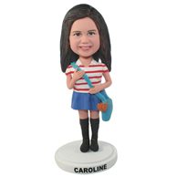 Custom the stripe woman  bobble heads