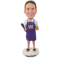 Custom the apron woman bobble heads