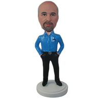 Custom the blue man  bobble heads