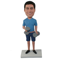 Custom  the dumbbell man bobble heads