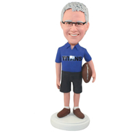 Custom  the rugby man bobble heads