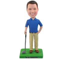 Custom the golf man  bobble heads