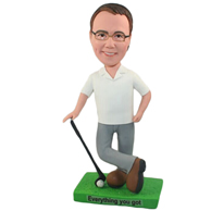 Custom  the golf man bobble heads