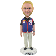 Custom  the glasses man bobble heads